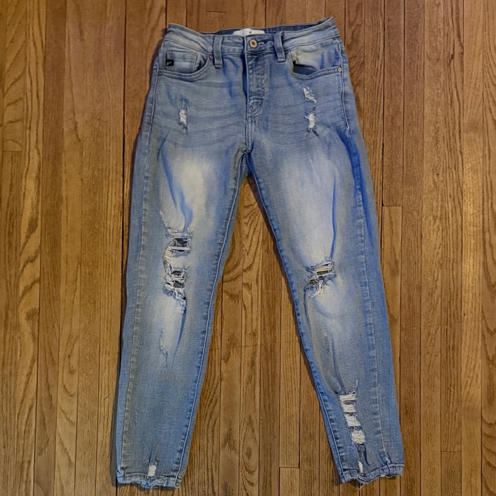 KanCan Light Blue Distressed Skinny Jeans